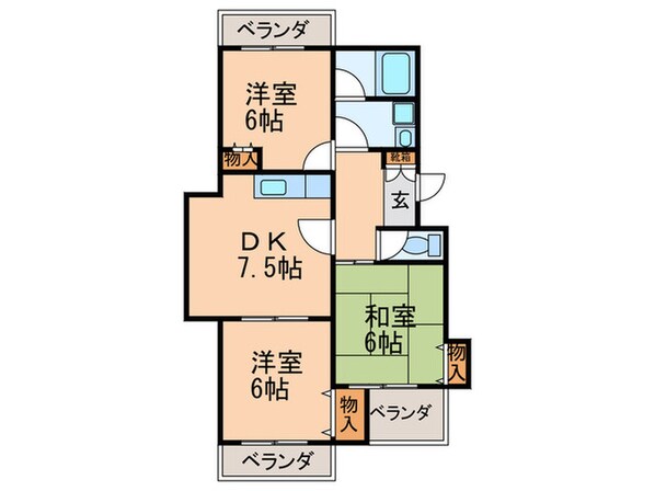 サンファミリア長久手1の物件間取画像